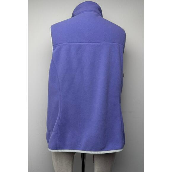 L.L.Bean Purple Fleece Full Zip Vest Lightweight Polartec Outdoor Hiking Women M - Picture 13 of 14